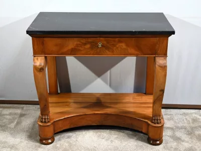 Petite Console de Propriété en Noyer, époque Restauration – Début XIXe