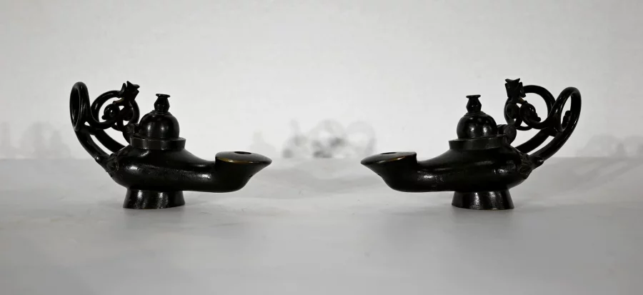 PAAR BRONZEN BenzELAMPEN