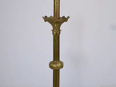 Important Flambeau en Bronze Doré – Fin XIXe