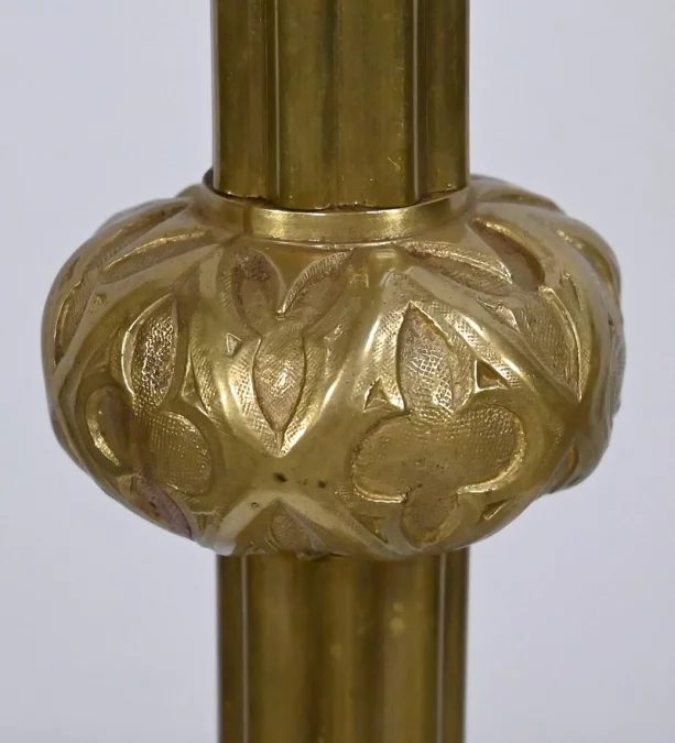 Important Flambeau en Bronze Doré – Fin XIXe