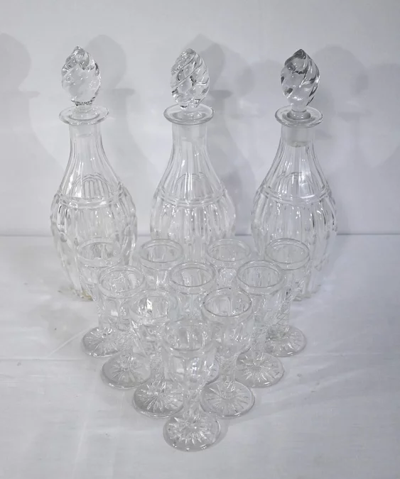 SERVIZIO LIQUORE DI CRISTALLO DI BOHEMIAN