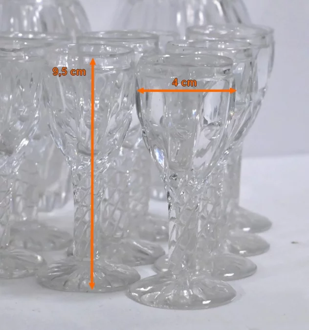 SERVIZIO LIQUORE DI CRISTALLO DI BOHEMIAN