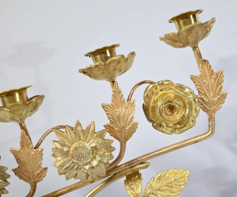 COPPIA DI CANDELABRI DA ALTARE