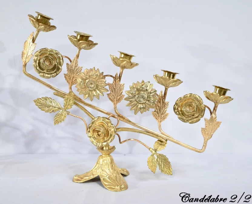 COPPIA DI CANDELABRI DA ALTARE