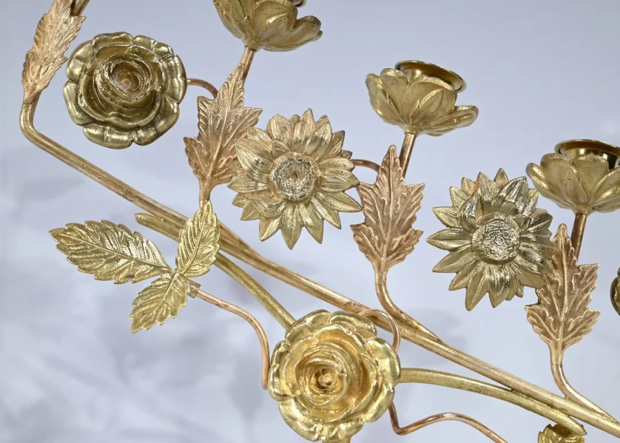 COPPIA DI CANDELABRI DA ALTARE