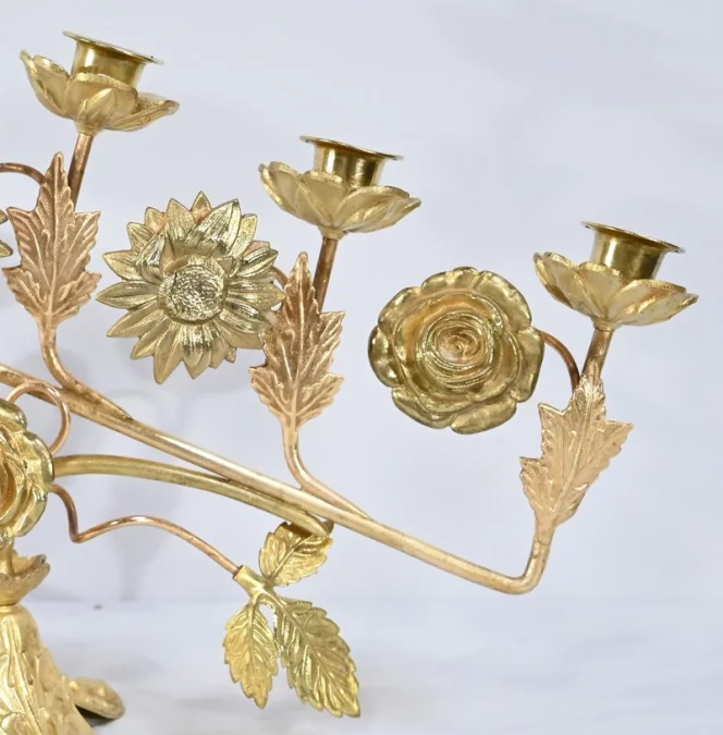 COPPIA DI CANDELABRI DA ALTARE