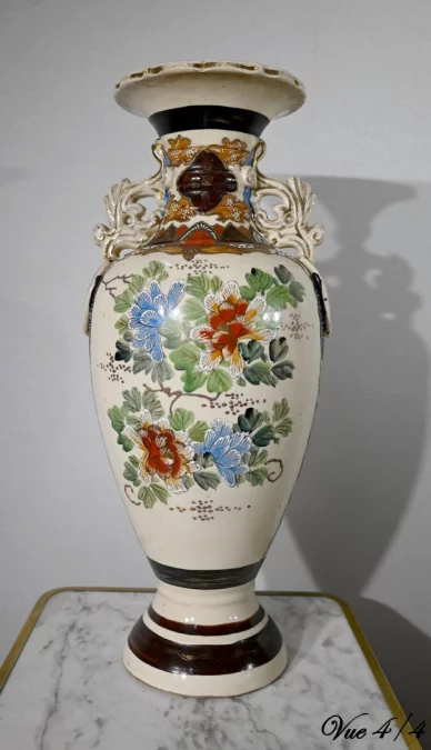 Important Vase Balustre en Porcelaine, Japon – XXe