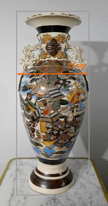 Important Vase Balustre en Porcelaine, Japon – XXe