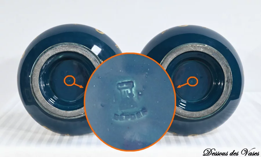 PAR DE JARRONES GIEN