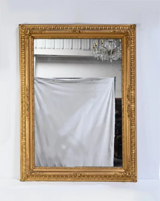 SPECCHIO IN LEGNO DORATO