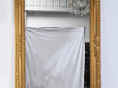 SPECCHIO IN LEGNO DORATO