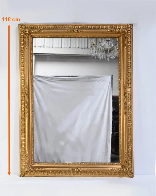 SPECCHIO IN LEGNO DORATO