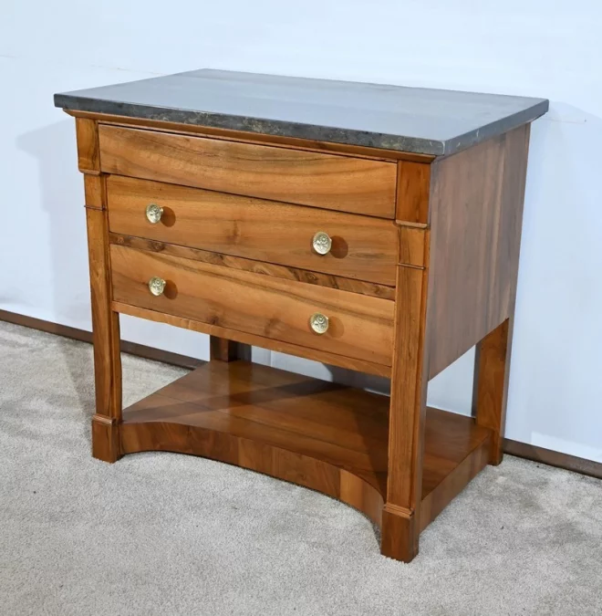 Petite Commode Chiffonnière de Propriété en Noyer, époque Directoire – Début XIXe