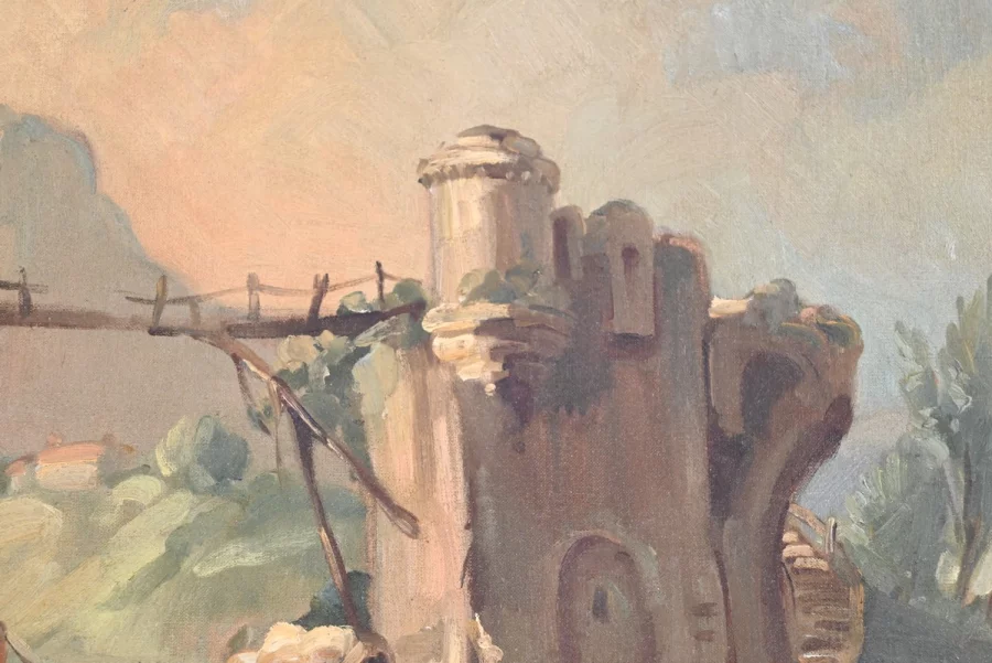 SPECCHIO TRUMEAU STILE LUIGI XVI