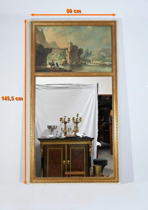 SPECCHIO TRUMEAU STILE LUIGI XVI