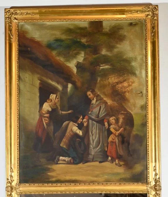 TRUMEAU-SPIEGEL AUS DER FRANZÖSISCHEN RESTAURATIONSZEIT