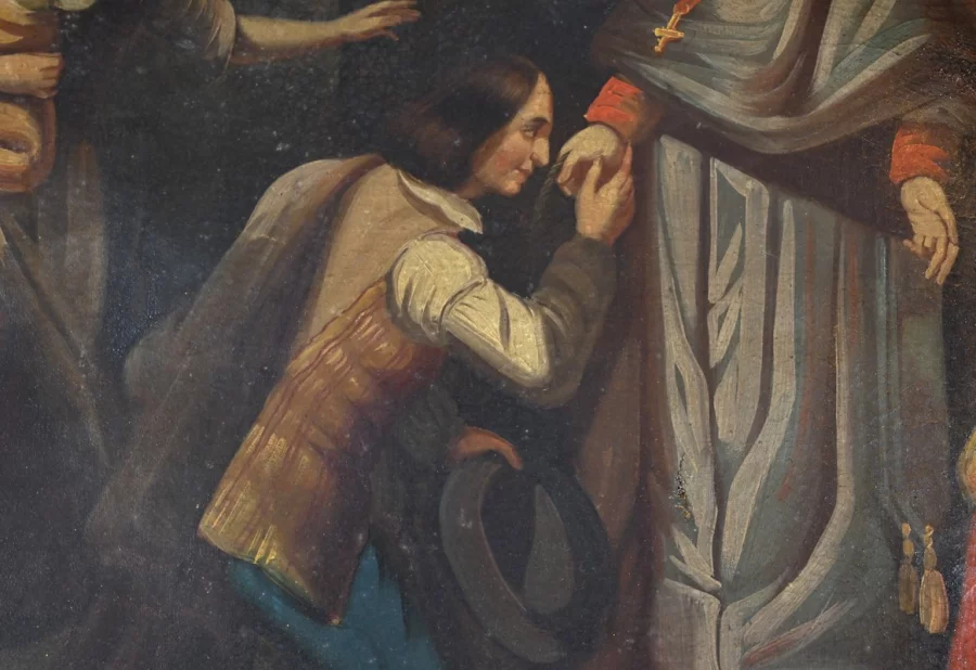 TRUMEAU-SPIEGEL AUS DER FRANZÖSISCHEN RESTAURATIONSZEIT