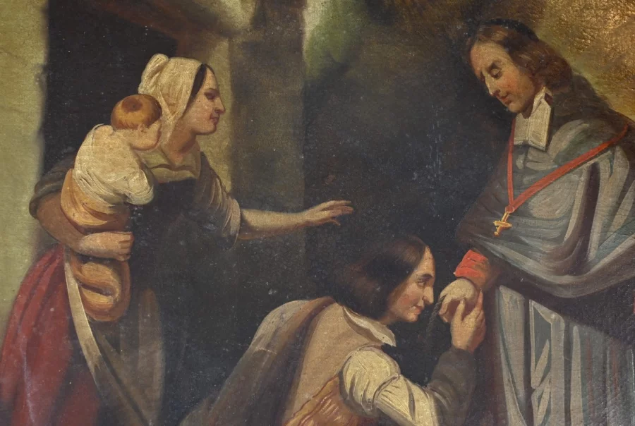 TRUMEAU-SPIEGEL AUS DER FRANZÖSISCHEN RESTAURATIONSZEIT