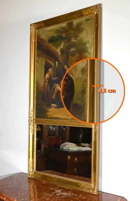 TRUMEAU-SPIEGEL AUS DER FRANZÖSISCHEN RESTAURATIONSZEIT