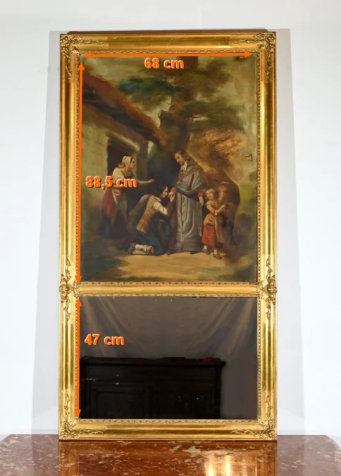 TRUMEAU-SPIEGEL AUS DER FRANZÖSISCHEN RESTAURATIONSZEIT