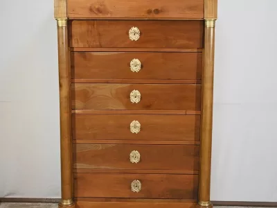 Semainier de Propriété en Merisier Massif, époque Empire – Début XIXe