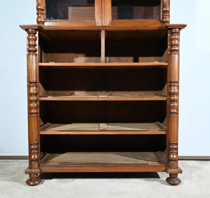 Commode Vitrine en Teck – Fin XIXe