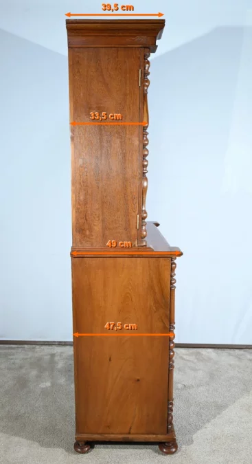Commode Vitrine en Teck – Fin XIXe