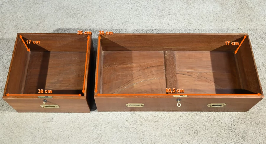 Commode Vitrine en Teck – Fin XIXe