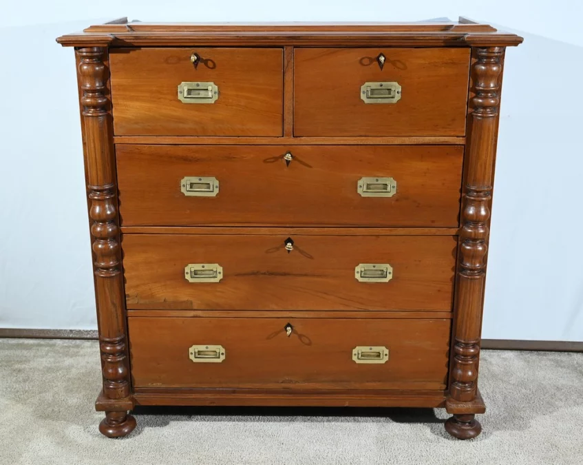 Commode Vitrine en Teck – Fin XIXe