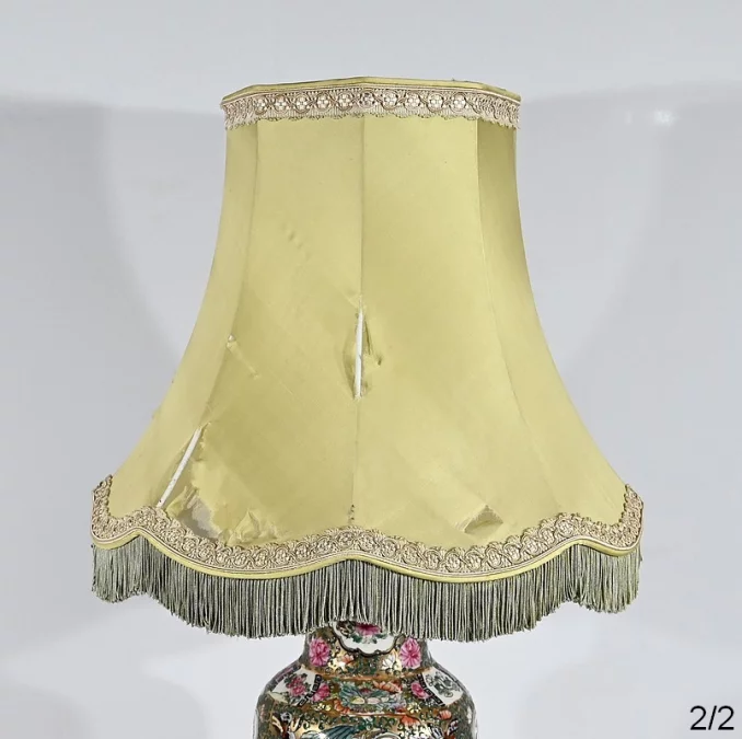 Lampe en Porcelaine de Canton, Chine – Fin XIXe