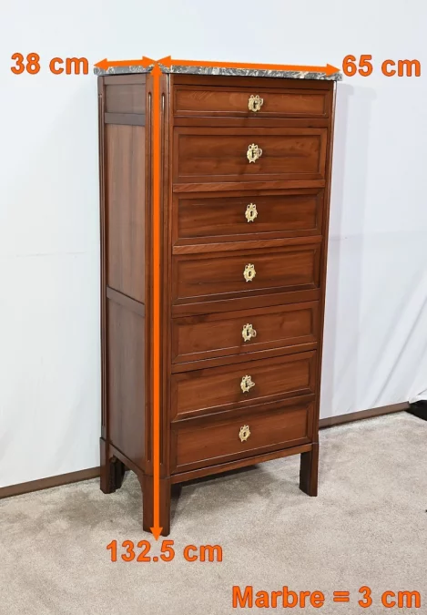 Sekretär aus der Zeit Ludwigs XVI. Signiert LN MALLE