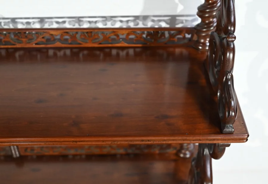 Petit Meuble Desserte de Salon en Acajou, époque Restauration – Début XIXe