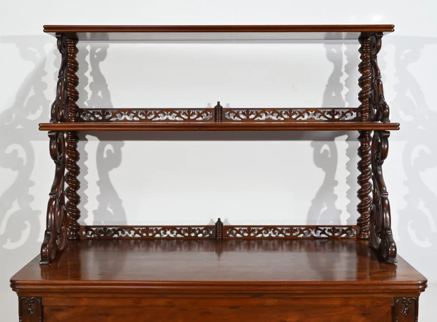 Petit Meuble Desserte de Salon en Acajou, époque Restauration – Début XIXe