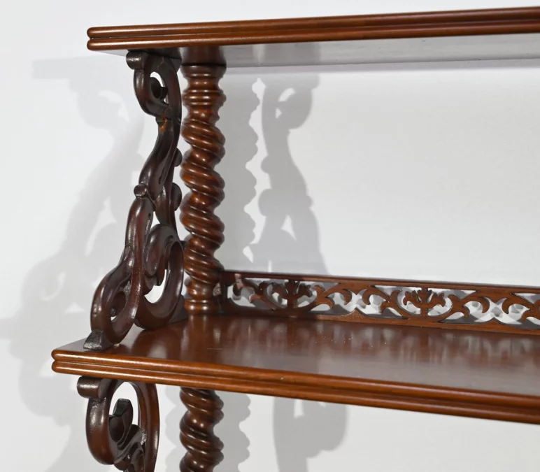 Petit Meuble Desserte de Salon en Acajou, époque Restauration – Début XIXe