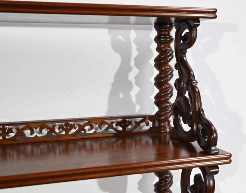 Petit Meuble Desserte de Salon en Acajou, époque Restauration – Début XIXe