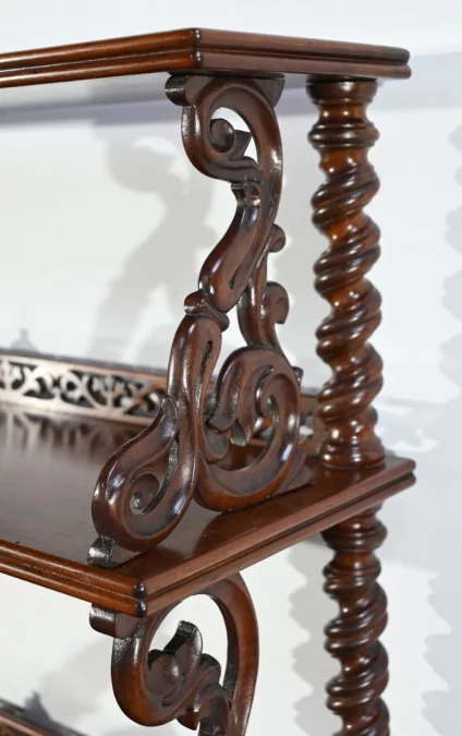 Petit Meuble Desserte de Salon en Acajou, époque Restauration – Début XIXe