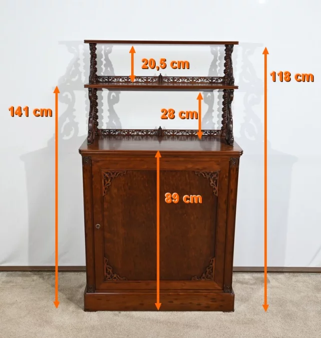 Petit Meuble Desserte de Salon en Acajou, époque Restauration – Début XIXe