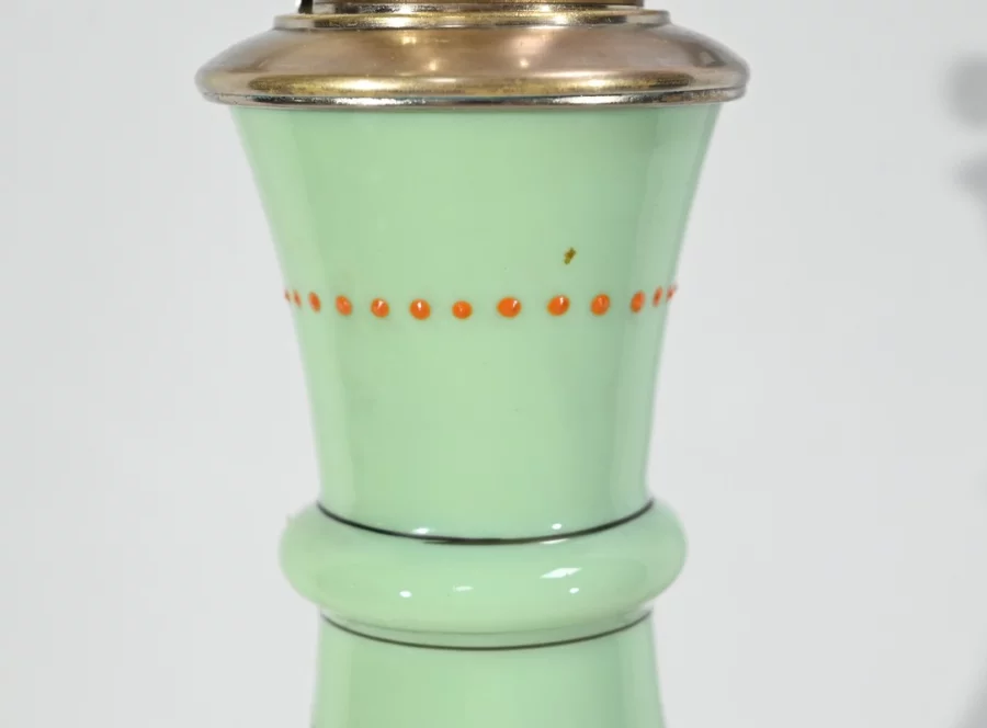 Lampe à Pétrole en Céramique – Fin XIXe