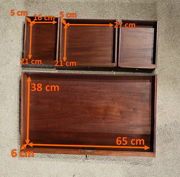 Rare Petit Bureau à Cylindre et Vitrine, en Acajou, style Louis XVI – Milieu XIXe