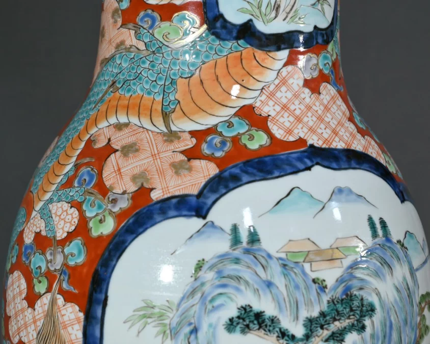 Important Vase Arita en Porcelaine, ère Meiji, Japon – Fin XIXe