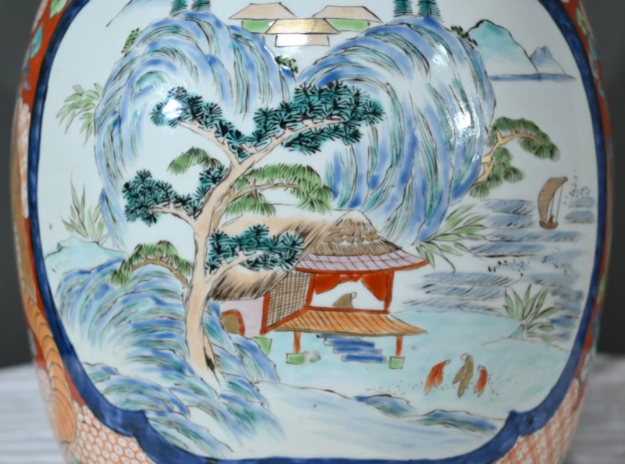 Important Vase Arita en Porcelaine, ère Meiji, Japon – Fin XIXe