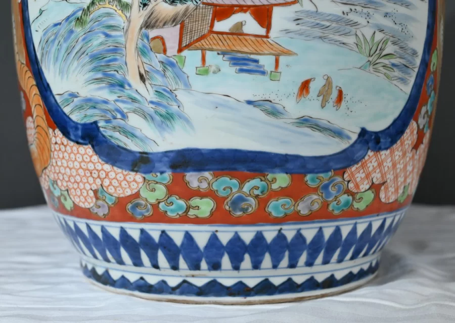 Important Vase Arita en Porcelaine, ère Meiji, Japon – Fin XIXe