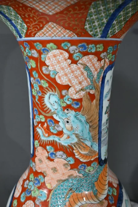 Important Vase Arita en Porcelaine, ère Meiji, Japon – Fin XIXe