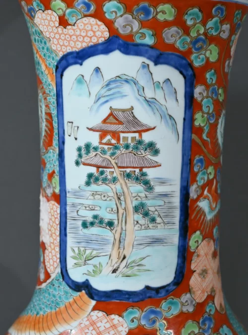 Important Vase Arita en Porcelaine, ère Meiji, Japon – Fin XIXe
