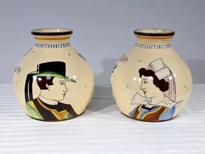 PAREJA DE JARRONES QUIMPER