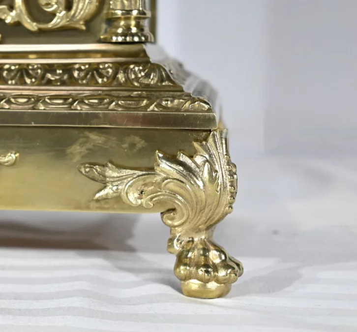 Garniture de Cheminée en Bronze Doré, estampillée Japy Frères & Cie – Fin XIXe