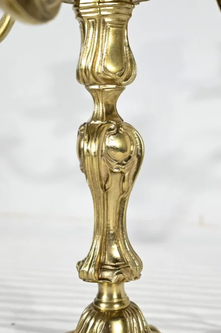 Garniture de Cheminée en Bronze Doré, estampillée Japy Frères & Cie – Fin XIXe