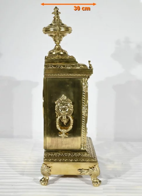 Garniture de Cheminée en Bronze Doré, estampillée Japy Frères & Cie – Fin XIXe