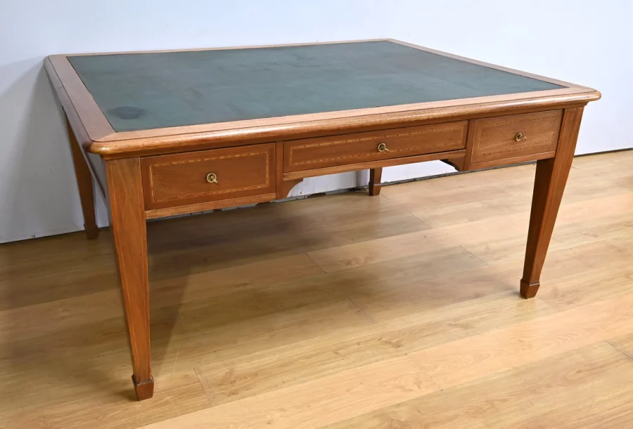 Important Bureau d’Architecte en Acajou – 1920