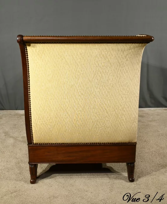 Méridienne à Dosseret en Acajou, époque Restauration – 1ère partie XIXe